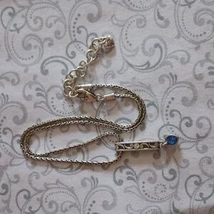Brighton "A Day Of Love" Blue Swarovski Crystal  Pendant Necklace